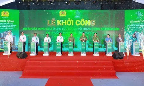 Khởi công dự án xây dựng nhà ở cho lực lượng vũ trang Công an nhân dân tại Nghệ An