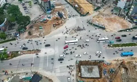 Hà Nội: Điều chỉnh giao thông tại nút giao La Thành - Nguyễn Chí Thanh để thi công metro số 5
