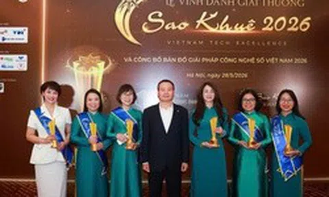 6 giải pháp ngân hàng số của BIDV đạt giải Sao Khuê 2026