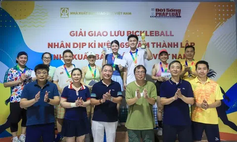 Sôi nổi giải giao lưu Pickleball nhân kỷ niệm 69 năm thành lập NXB Giáo dục Việt Nam