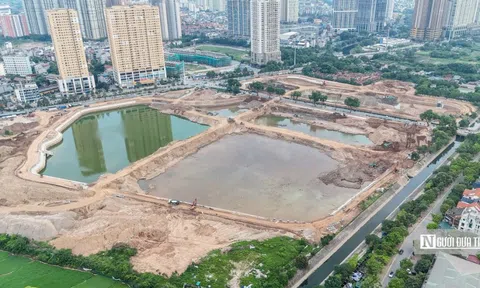 Tiến độ các hồ chống ngập ở Hà Nội trước mùa mưa