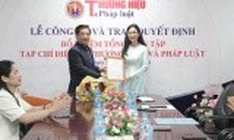 Nhà báo Khổng Nhung được bổ nhiệm làm Tổng biên tập Tạp chí điện tử Thương hiệu và Pháp luật