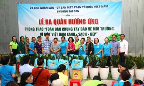 Phường Sài Gòn tổ chức Lễ ra quân “Chung tay bảo vệ môi trường”
