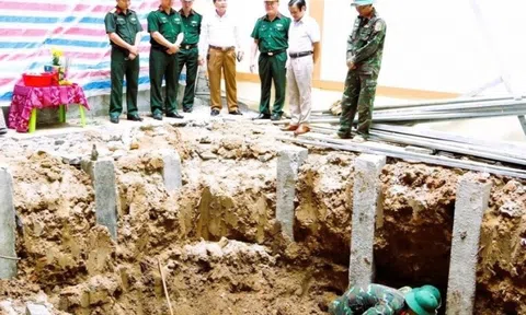 Quy tập 4 hài cốt liệt sĩ tại khu vực Bệnh viện Đa khoa Thạch Hãn