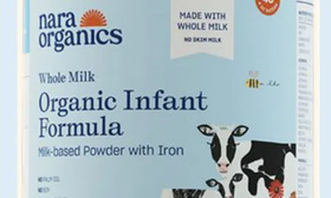 Bộ Y tế yêu cầu rà soát, thu hồi sữa bột Nara Organics sau 3 ca ngộ độc tại Mỹ