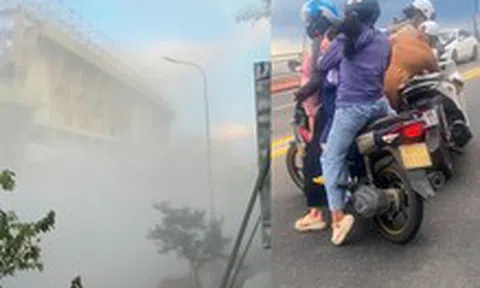 Gió lớn bất ngờ ở trung tâm Đà Nẵng, bụi từ sân Chi Lăng cuộn mù trời