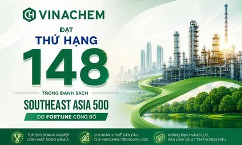 Vinachem được vinh danh trong BXH 500 doanh nghiệp hàng đầu Đông Nam Á 2026
