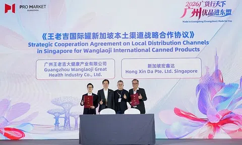 WALOVI và Hong Xin Da ký thỏa thuận chiến lược về kênh phân phối địa phương cho dòng sản phẩm lon quốc tế tại Singapore