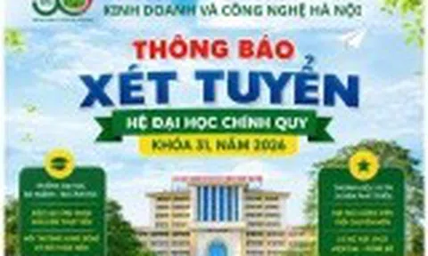 Trường Đại học Kinh doanh và Công nghệ Hà Nội xét tuyển Hệ đại học chính quy khóa 31 năm 2026