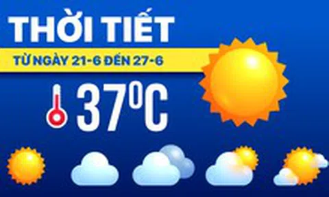 Dự báo thời tiết từ ngày 21 đến 27-6: Cả nước nắng nóng