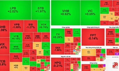 VN-Index vượt mốc tâm lý quan trọng, chuyên gia lo ngại trạng thái “xanh vỏ đỏ lòng”