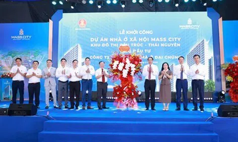 Thái Nguyên đồng loạt khởi công 6 dự án nhà ở xã hội: Tạo dư địa cho tăng trưởng bền vững