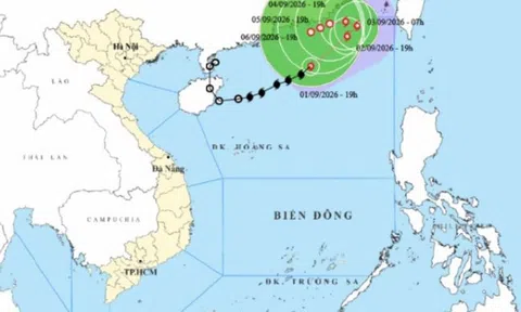 Bão số 5 di chuyển chậm dần, dự báo ở nhiều ngày trên Biển Đông