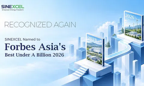 SINEXCEL được vinh danh trong danh sách Best Under A Billion 2026 của Forbes Asia lần thứ hai