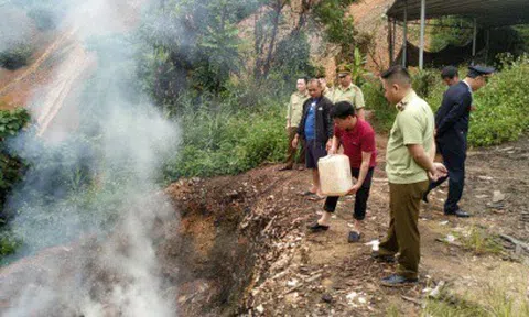 Cao Bằng: Tiêu hủy 62kg thủy sản sấy khô quý hiếm