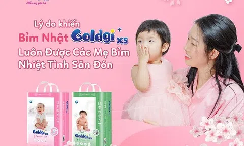 Giải mã lý do khiến bỉm Nhật Goldgi+ x5 luôn được các mẹ bỉm nhiệt tình săn đón