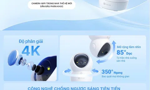 EZVIZ ra mắt phiên bản nâng cấp H6c G1 – giải pháp toàn diện cho cuộc sống hiện đại và kinh doanh thông minh