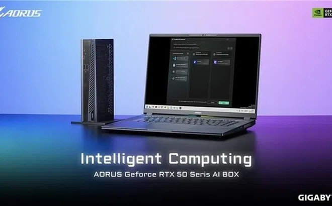 GIGABYTE AORUS GeForce RTX™ 50 Series AI BOX mang sức mạnh tính toán cao cấp và hệ sinh thái AI dễ tiếp cận lên laptop ultrabook