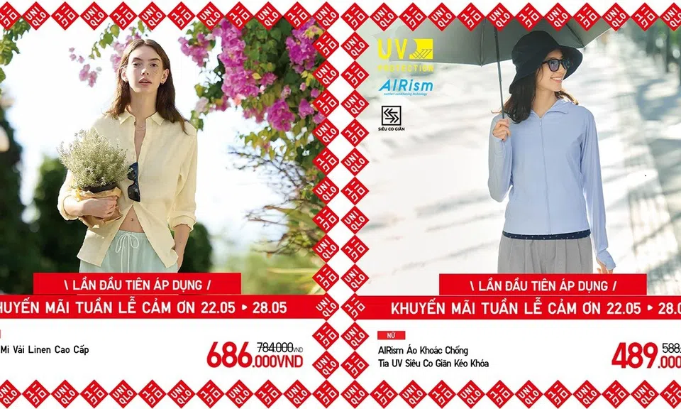 F5 tủ đồ hè với loạt bí kíp săn sale giá cực hời tại Tuần Lễ Cảm Ơn của UNIQLO